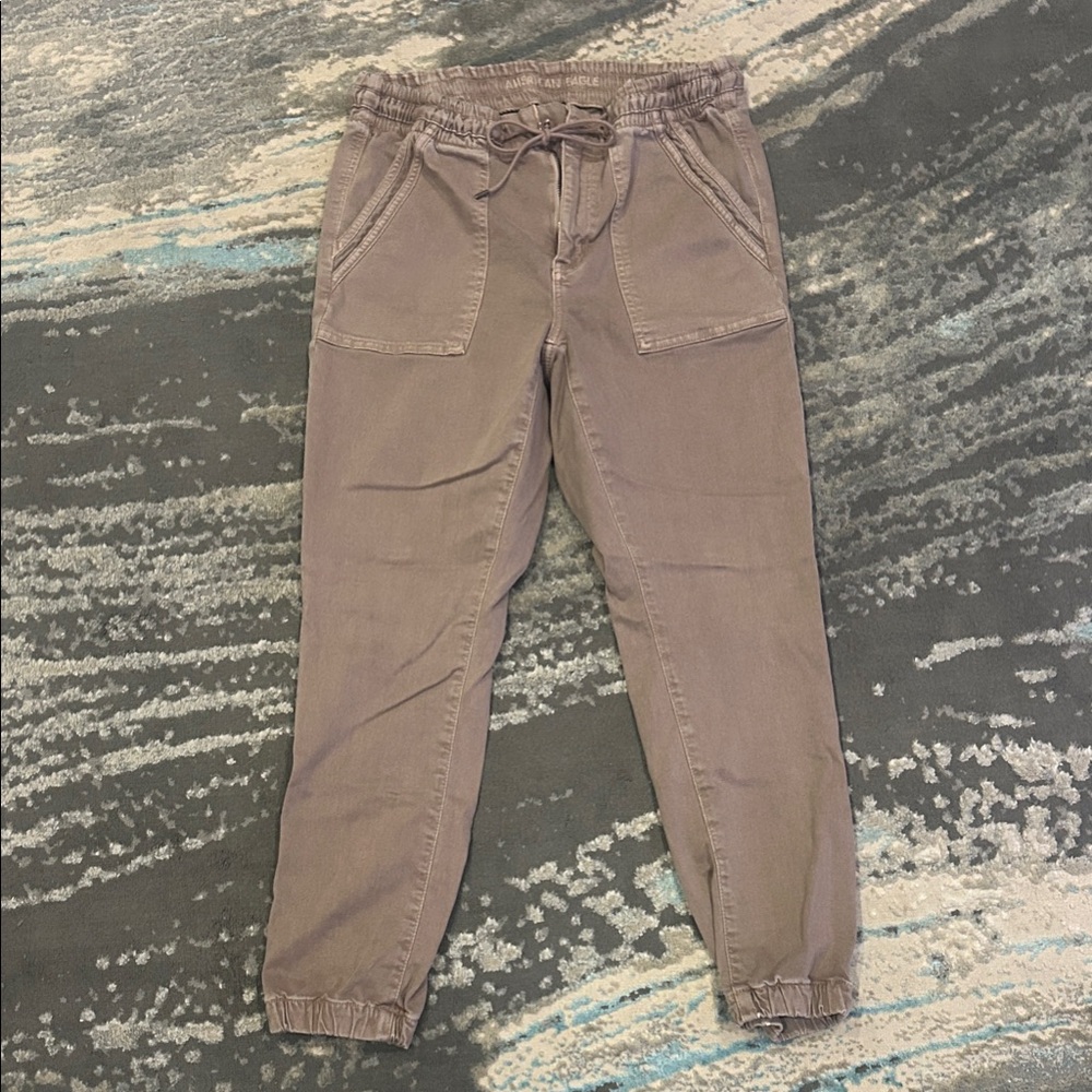 American Eagle Outfitters Beige Joggers